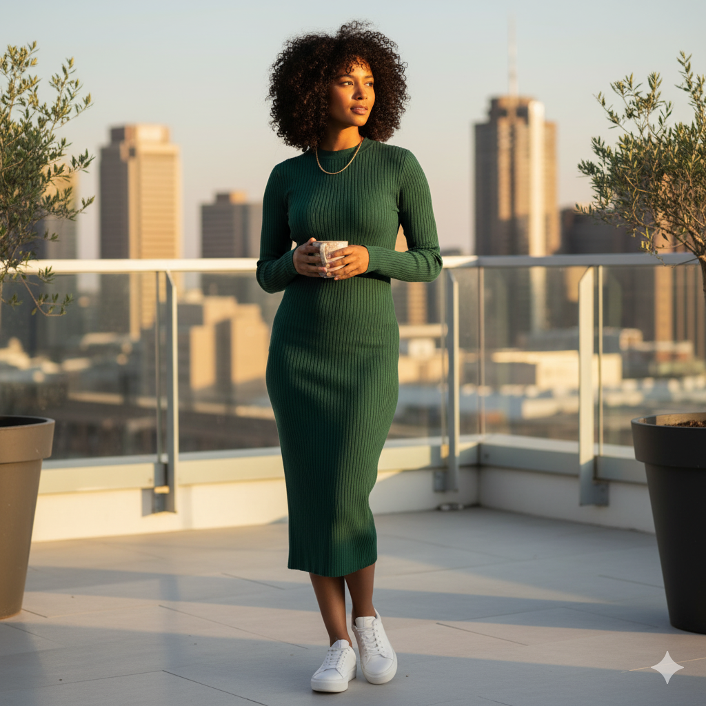 The 'Everywear' Ribbed Knit Dress