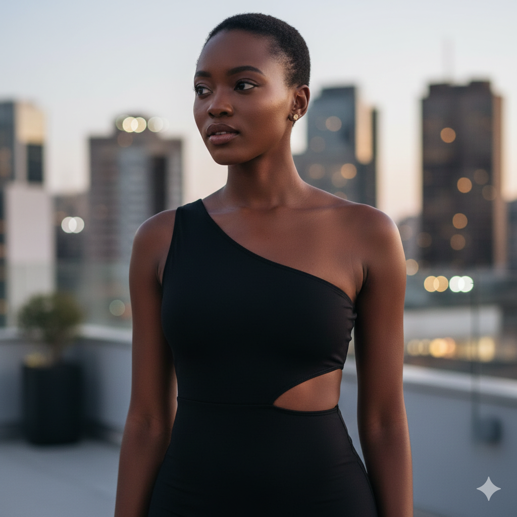The Asymmetrical Cut-Out Bodysuit
