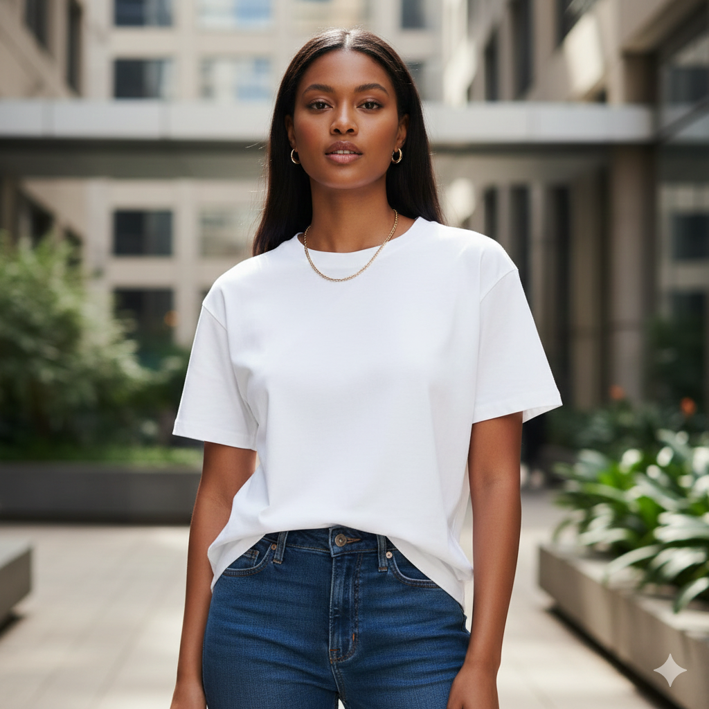 The Staple Boxy White Tee