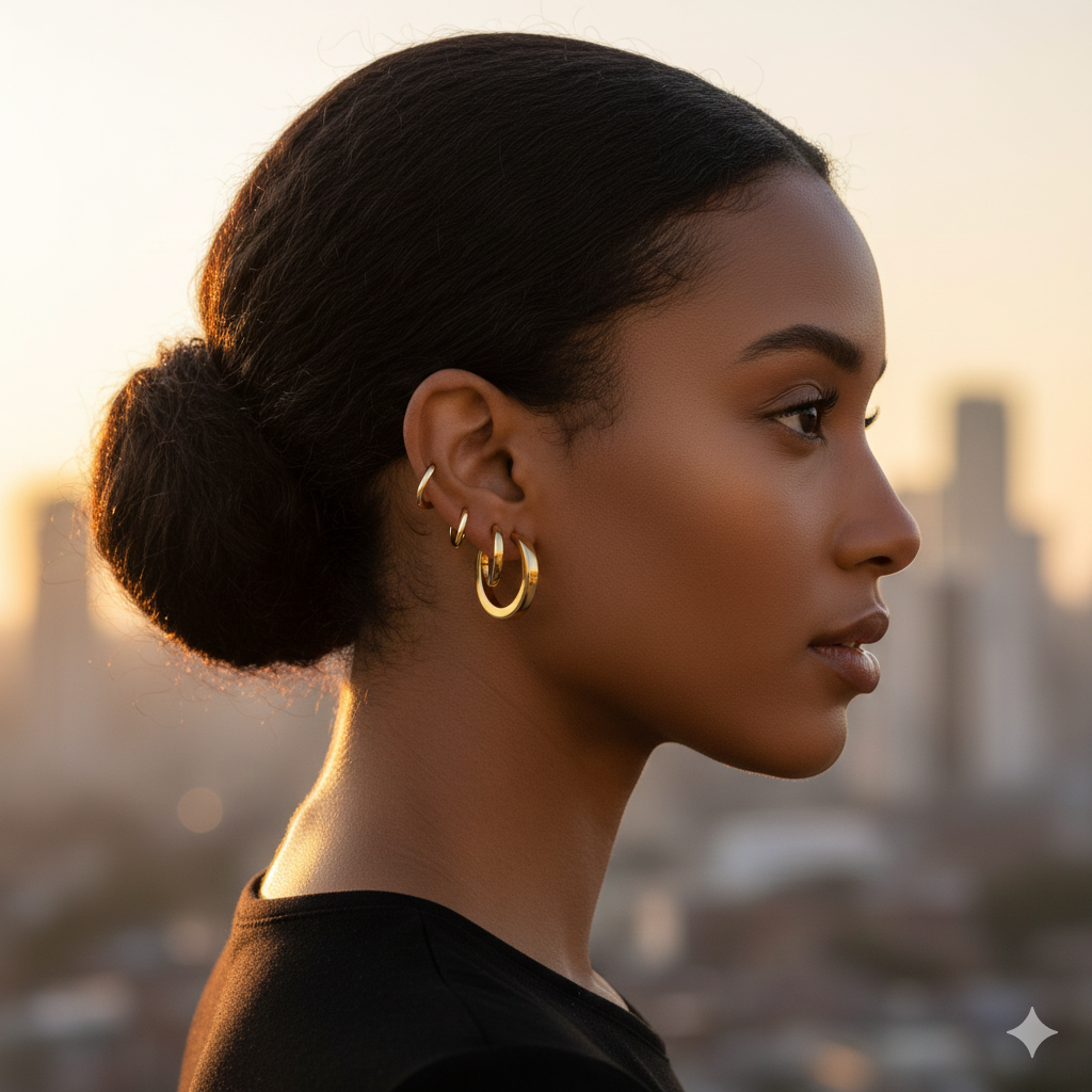 The Minimalist Gold Hoop Set